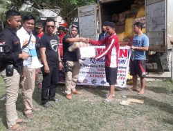 Karang Taruna dan Aliansi Pemuda Tanggetada Turun Langsung Salurkan Bantu Korban Banjir 