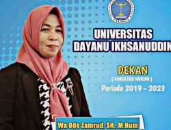 Dekan FH Unidayan periode 2019-2023 Terpilih : Prestasi Corong Masa Depan