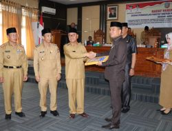 DPRD Konsel Terima Pertanggung Jawabaan Raperda Tahun 2018