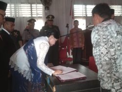 Adik Rajiun Resmi Dilantik  Menjadi Ketua DPRD Mubar