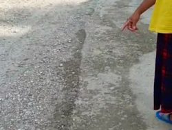 Kualitas Jalan Rabat Beton Dipertanyakan Warga Lalombundi