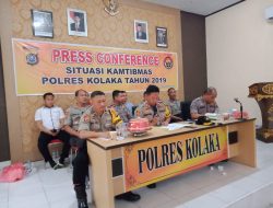 Polres Kolaka Gelar Konferensi Pers Akhir Tahun 2019