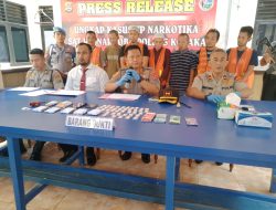 Satres Narkoba Polres Kolaka, Amankan Tujuh Terduga TP Narkoba dan BB 65,7 gram