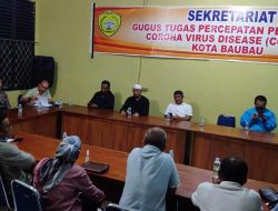 Tanggapi Serius Soal Penumpang Covid-19, Sekda Baubau Adakan Konferensi Pers Mendadak