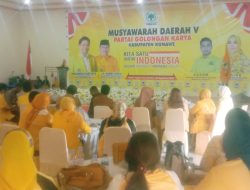 Nurnining Kembali Terpilih Secara Aklamasi Pimpin Partai Golkar Kabupaten Konawe