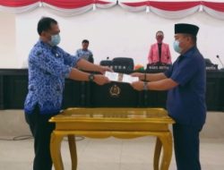 DPRD Konawe Gelar Rapat Paripuna RAPBD-P 2021, Lima Fraksi Setuju