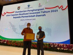Kabupaten Konawe Raih Peringkat Ketujuh Penghargaan Realisasi Investasi Nasional