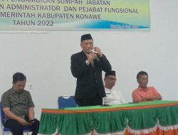 8 Pejabat Eselon III Dan IV Lingkup Pemda Konawe DiLantik