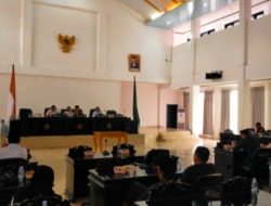 Ketua DPRD Konawe Pimpin Rapat Paripurna Pandangan Umum Fraksi Atas Raperda LKPD 2021