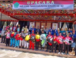 Antraksi Terjun Payung Semarakan HUT Konawe