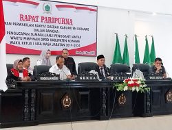 Tadjuddin Dongge Resmi Jabat Wakil Ketua I DPRD Konawe