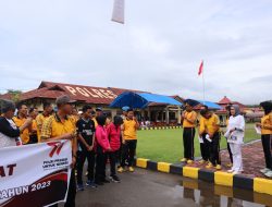 Sambut Hari Bhayangkara Ke 77 Polres Konawe Gelar Jalan Sehat Bersama Forkopimda Dan masyarakat