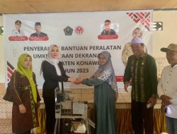 Dorong Pertumbuhan Ekonomi UKM, Dekranasda Konawe Salurkan Bantuan