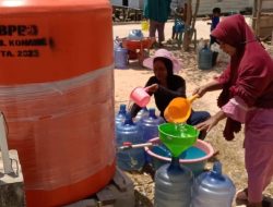 Antisipasi El Nino Damkar Konawe Salurkan Air Bersih di Kecamatan Laonggasumeeto