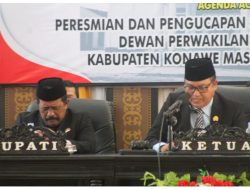 Hadiri Pelantikan Anggota DPRD Terpilih, Pj. Bupati Konawe Ucapkan Selamat Yang Dilantik dan Terima Kasih Yang Purna Bhakti