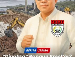 “Dipaksa” Bangun Smelter? Publik Mulai Curiga Ada “Agenda Lain” di Balik Tekanan ke PT. SCM
