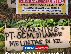 Forum Peduli Masyarakat Routa Minta Negara Hadir Soal Aksi Blokade PT. SCM di Routa