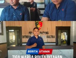 Tiga Warga Routa Ditahan, Tersangka Aksi Demo “Pengrusakan”, Polda Sultra Bantah Isu Kriminalisasi