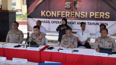 Operasi Pekat Anoa 2026, Polda Sultra Ungkap 338 Kasus 395 Orang Berhasil Diamankan